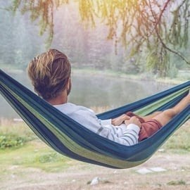 Comfortabele Tuinhangmat voor ontspanning - 2 kleuren, Ophalen of Verzenden, Nieuw, Eenpersoons, Buiten