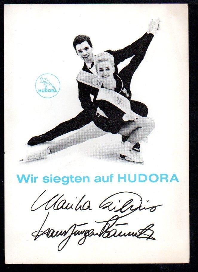 Hudora schaatsen schaatspaar M Kilius HJ Bäumler, Ophalen, 1960 tot 1980, Sport en Spel