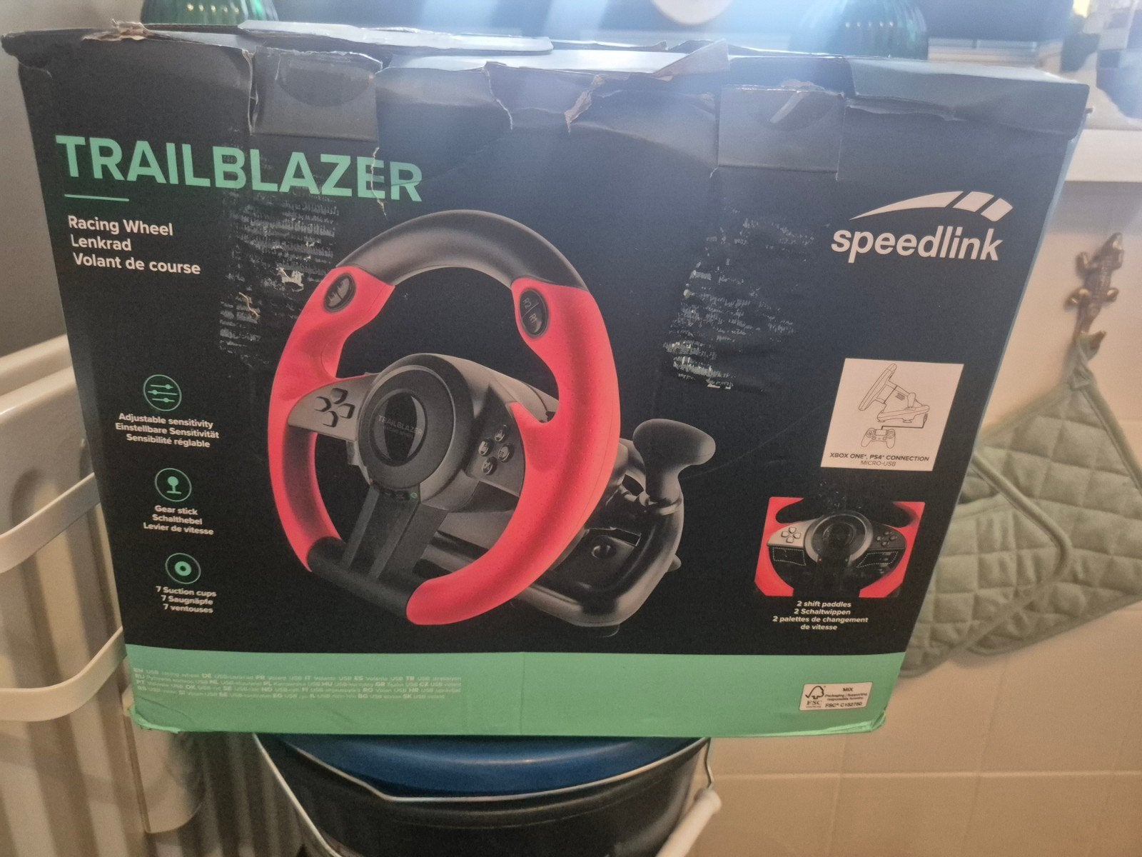 Speedlink Trailblazer Racing Wheel - Nieuw in doos, Spelcomputers en Games, Spelcomputers | Overige Accessoires, Speedlink, Racestuur