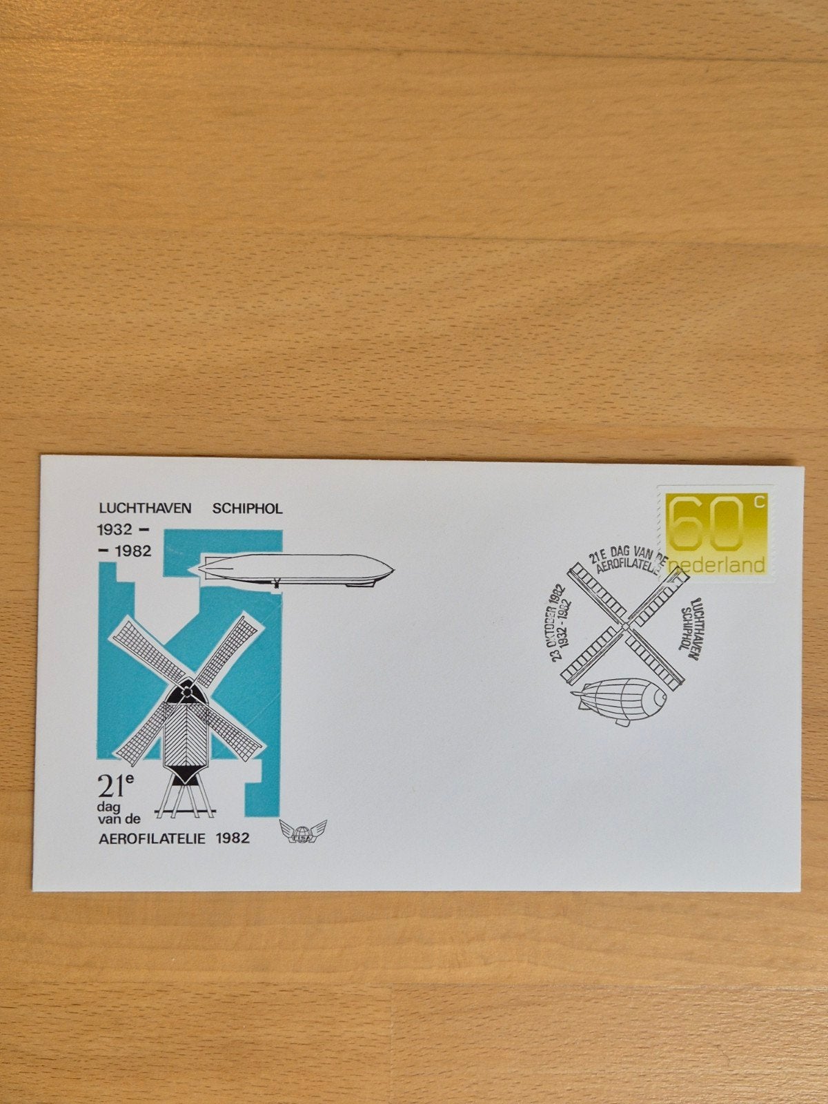 Envelop luchtvaart Schiphol, Ophalen of Verzenden, Envelop