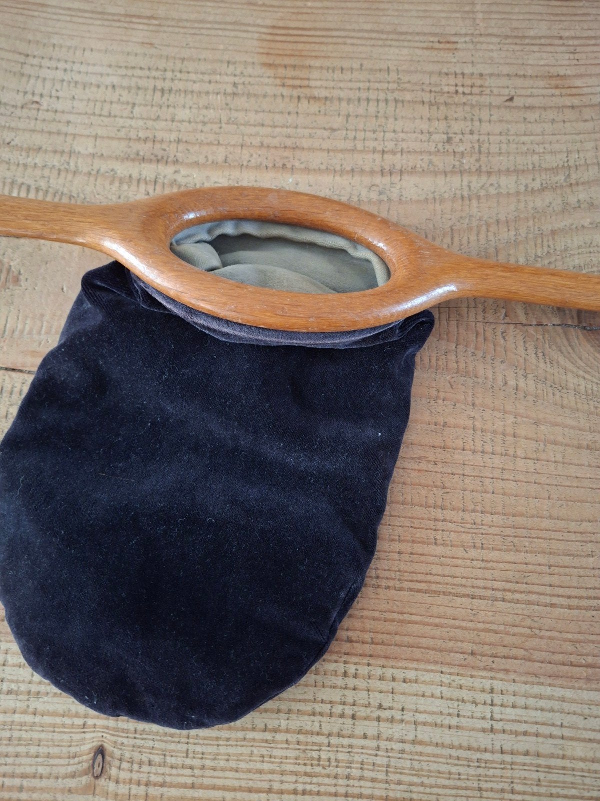 zwart fluwelen collctezak, Ophalen of Verzenden