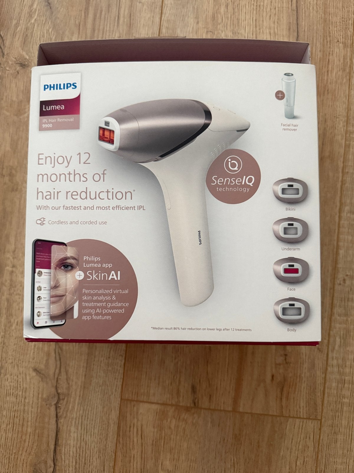 Philips Lumea IPL Hair Removal 9900 - Ontharing, Ophalen of Verzenden, Zo goed als nieuw, Overige typen