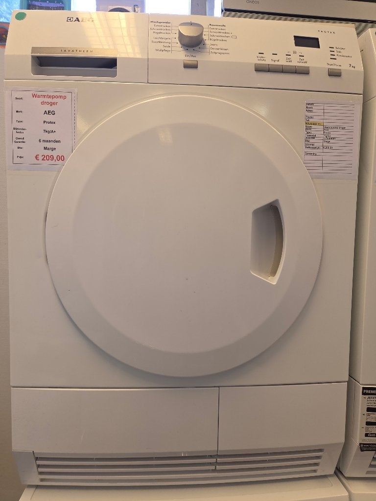 Foto 2 van warmtepompdroger - AEG - 7 kg - A+