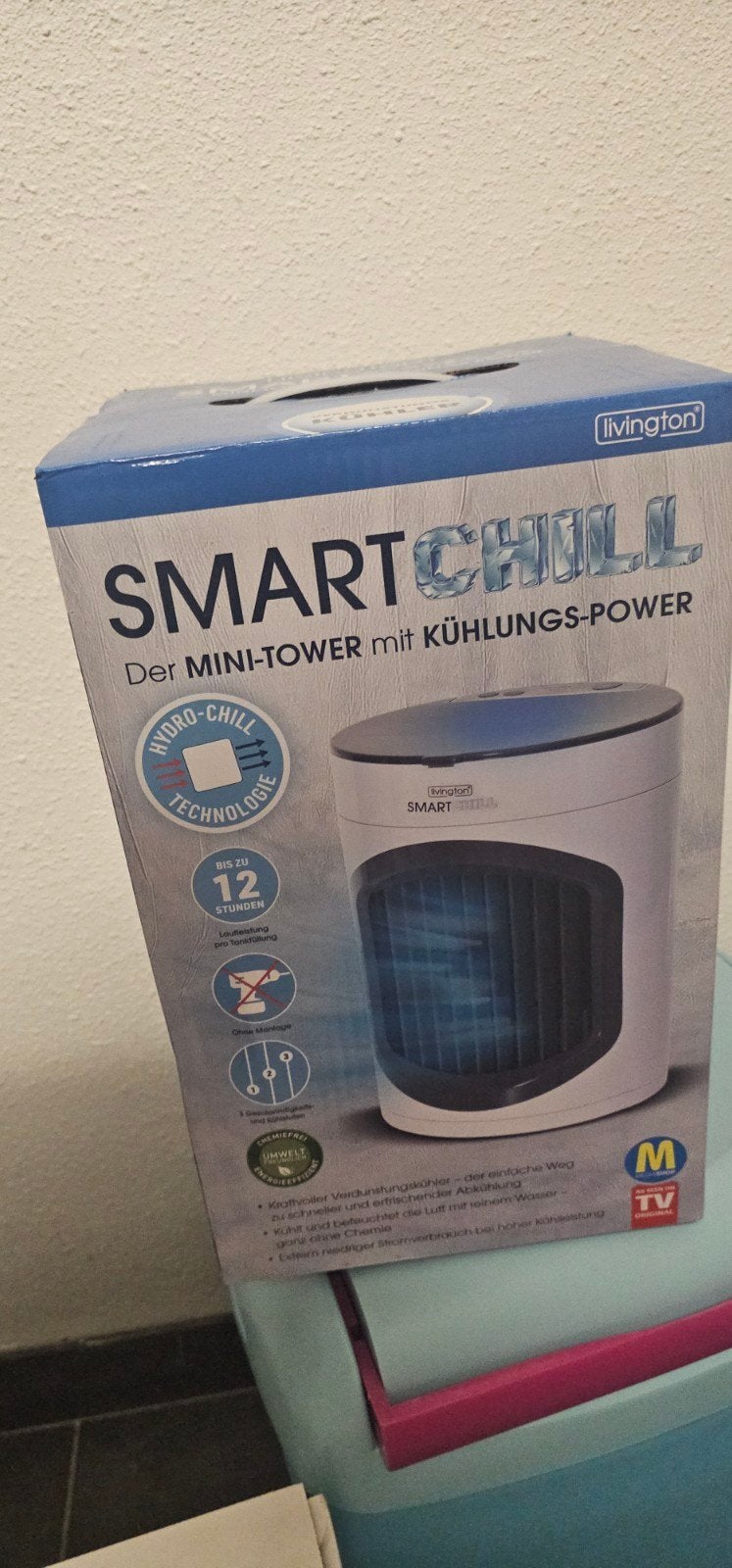Livington SmartChill Mini-Tower Luchtkoeler Nieuw, Witgoed en Apparatuur, Ophalen of Verzenden, Nieuw, Luchtreiniger