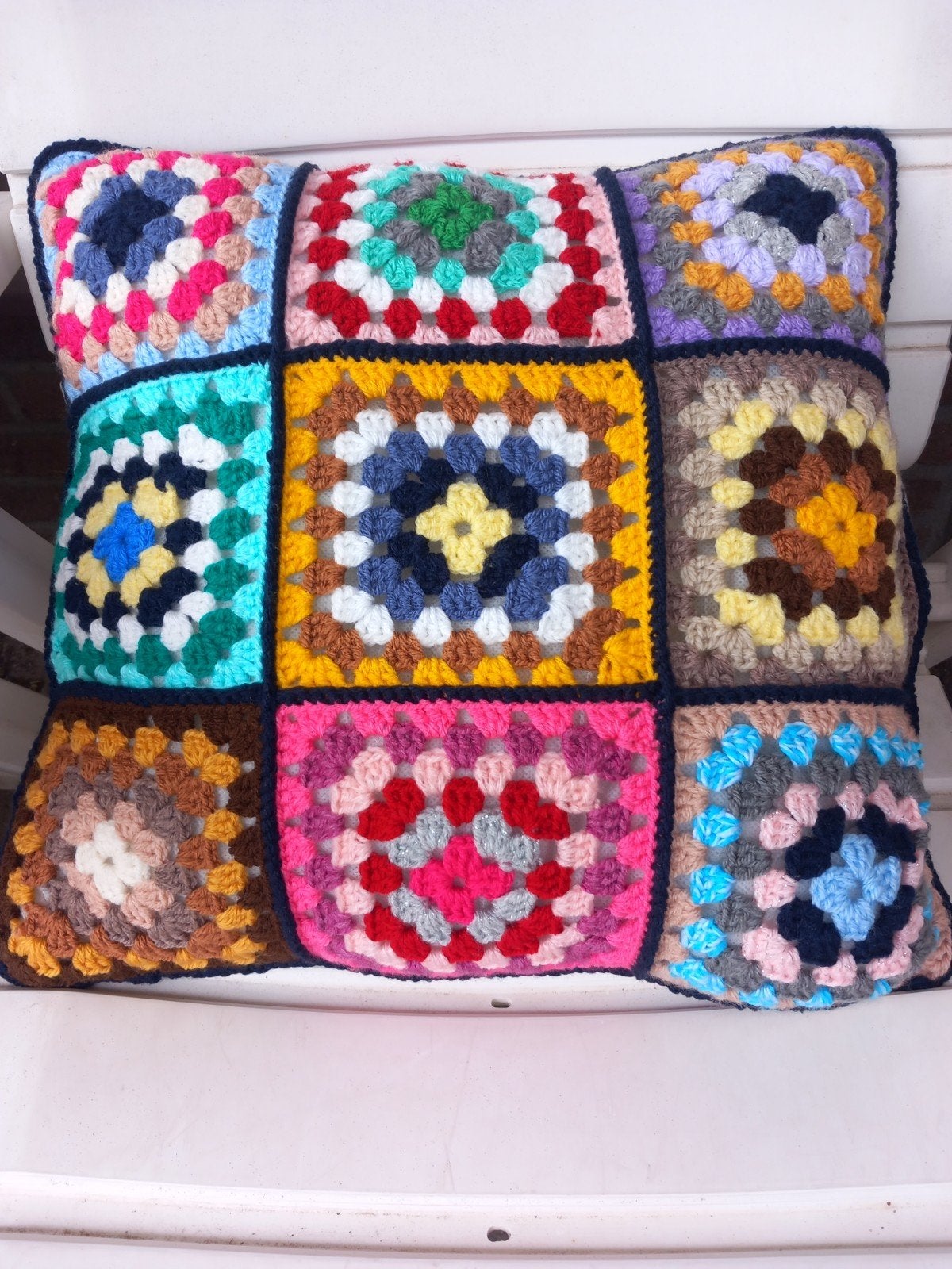 SALE Granny square kussens, Ophalen of Verzenden, Nieuw, Vierkant