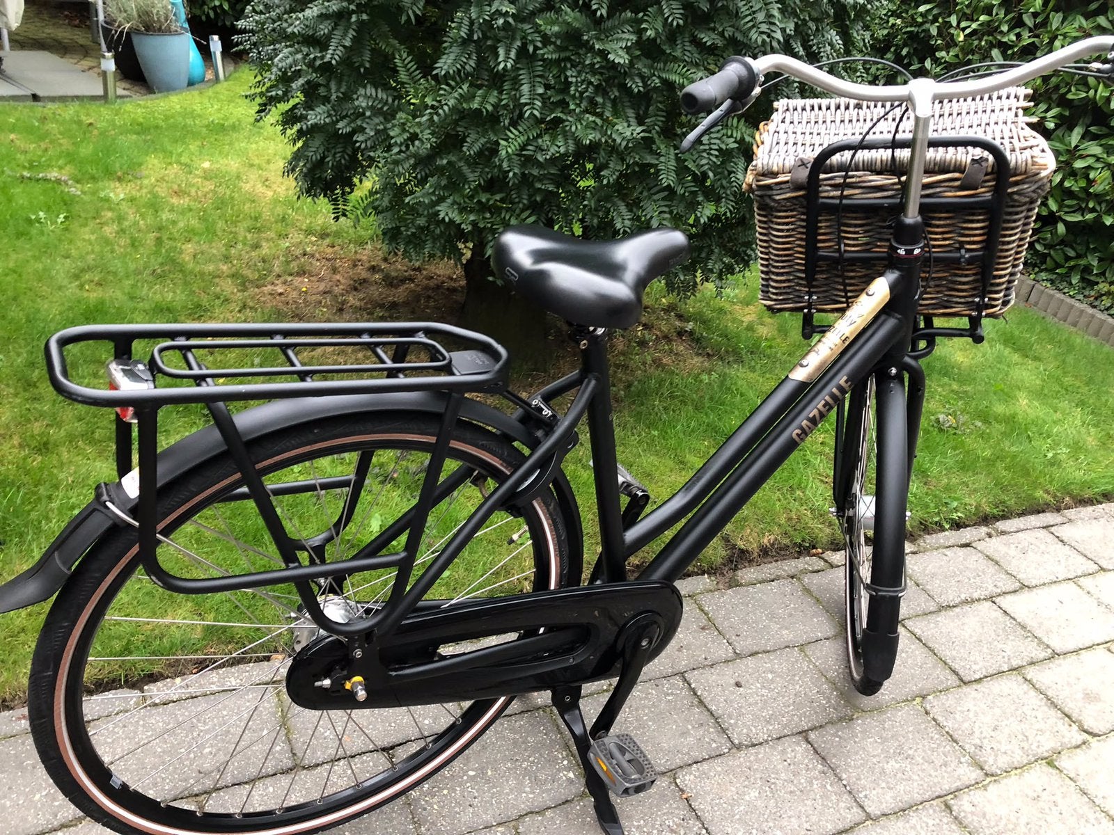 Gazelle Heavy Duty damesfiets, 7 versnellingen, frame 54 cm, Ophalen, Velgrem, Versnellingen, Gazelle