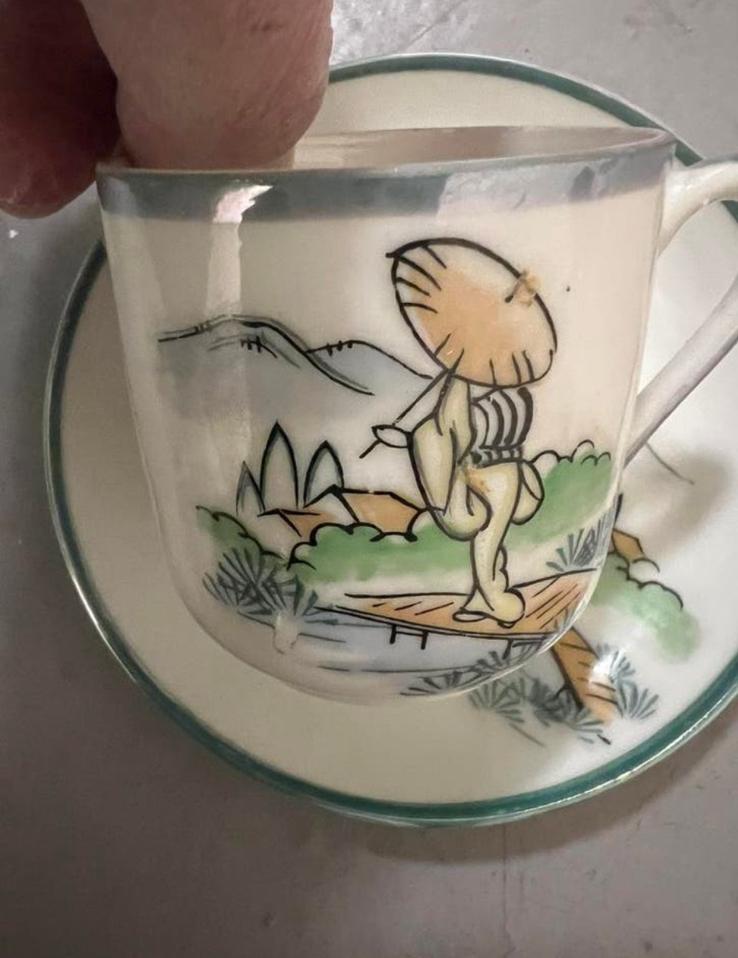 Kop en schotel, Ophalen of Verzenden