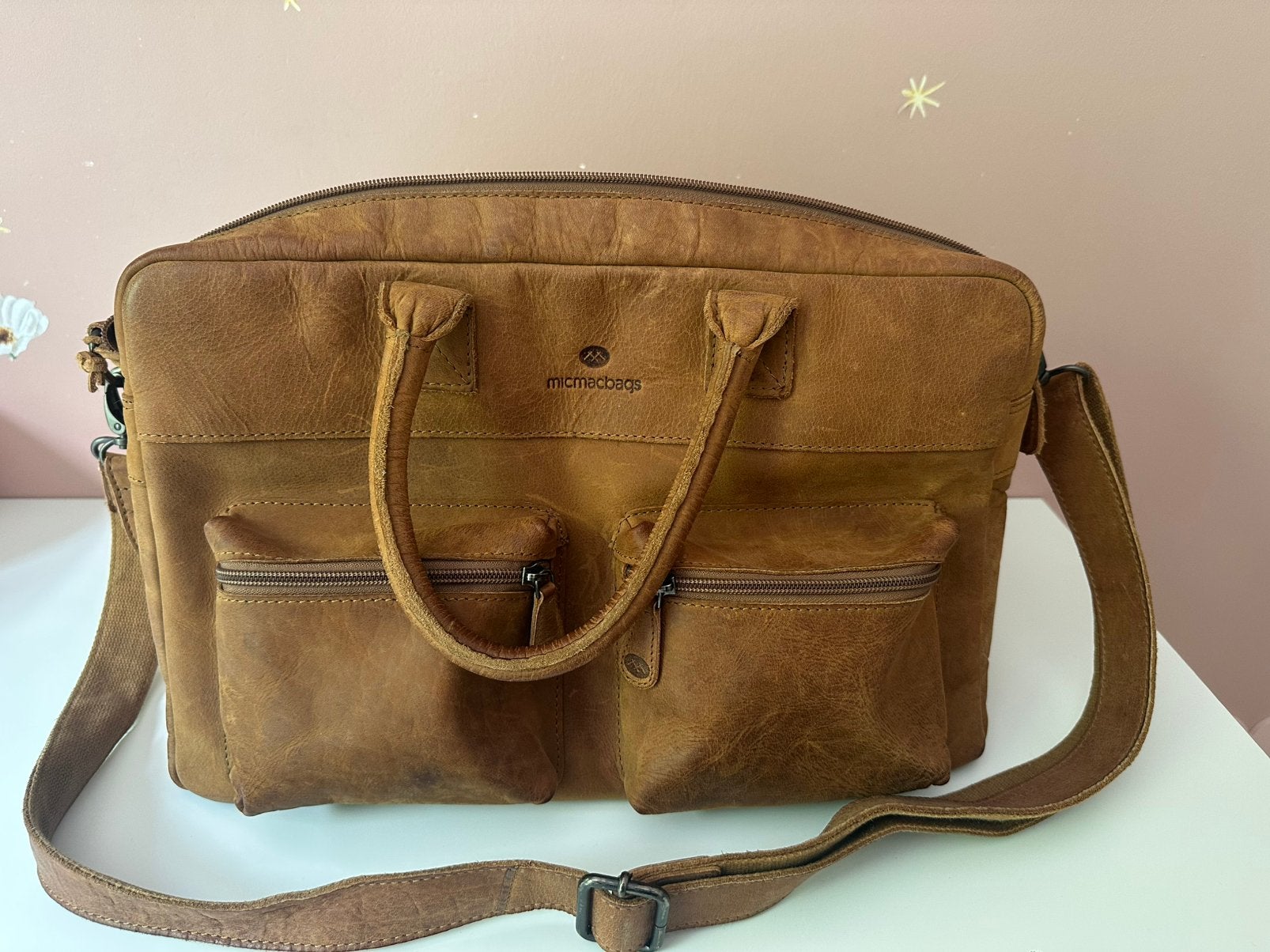 Micmacbags tas/luiertas/werktas. incl luiermat, Ophalen, Gebruikt, Handtas