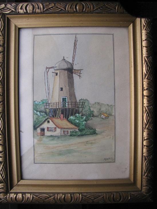 Molen H. de Bie, Antiek en Kunst, Kunst | Schilderijen | Klassiek, Verzenden