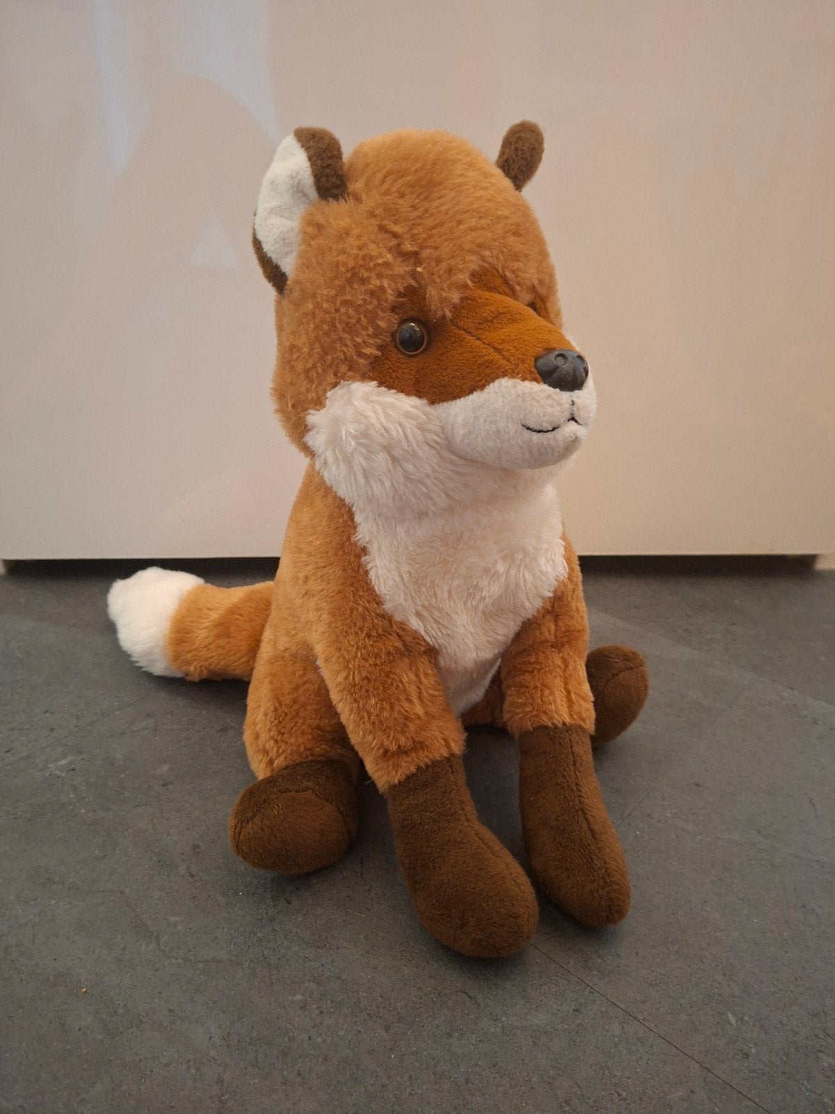 Grote knuffel vos 35 cm, Oranje, Ophalen of Verzenden, Zo goed als nieuw, Middelgroot (20 tot 80 cm)