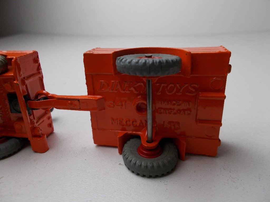 1966 Dinky Toys 340 LAND ROVER + 341 TRAILER (Gerestaureerd), Ophalen of Verzenden, Gebruikt, Auto, Dinky Toys