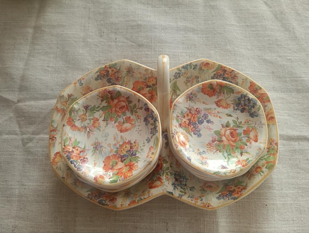 Bonbonschaal gebloemd, Ophalen of Verzenden