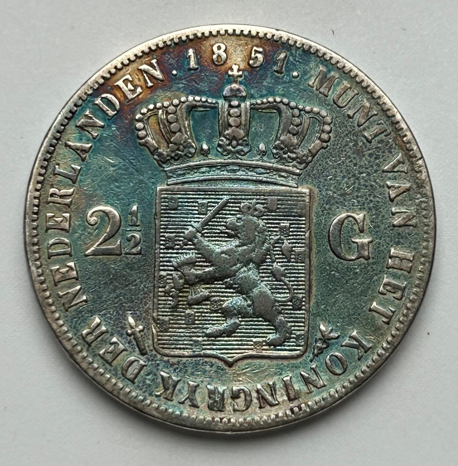 Rijksdaalder 1851, Ophalen of Verzenden, Koning Willem III, 2½ gulden