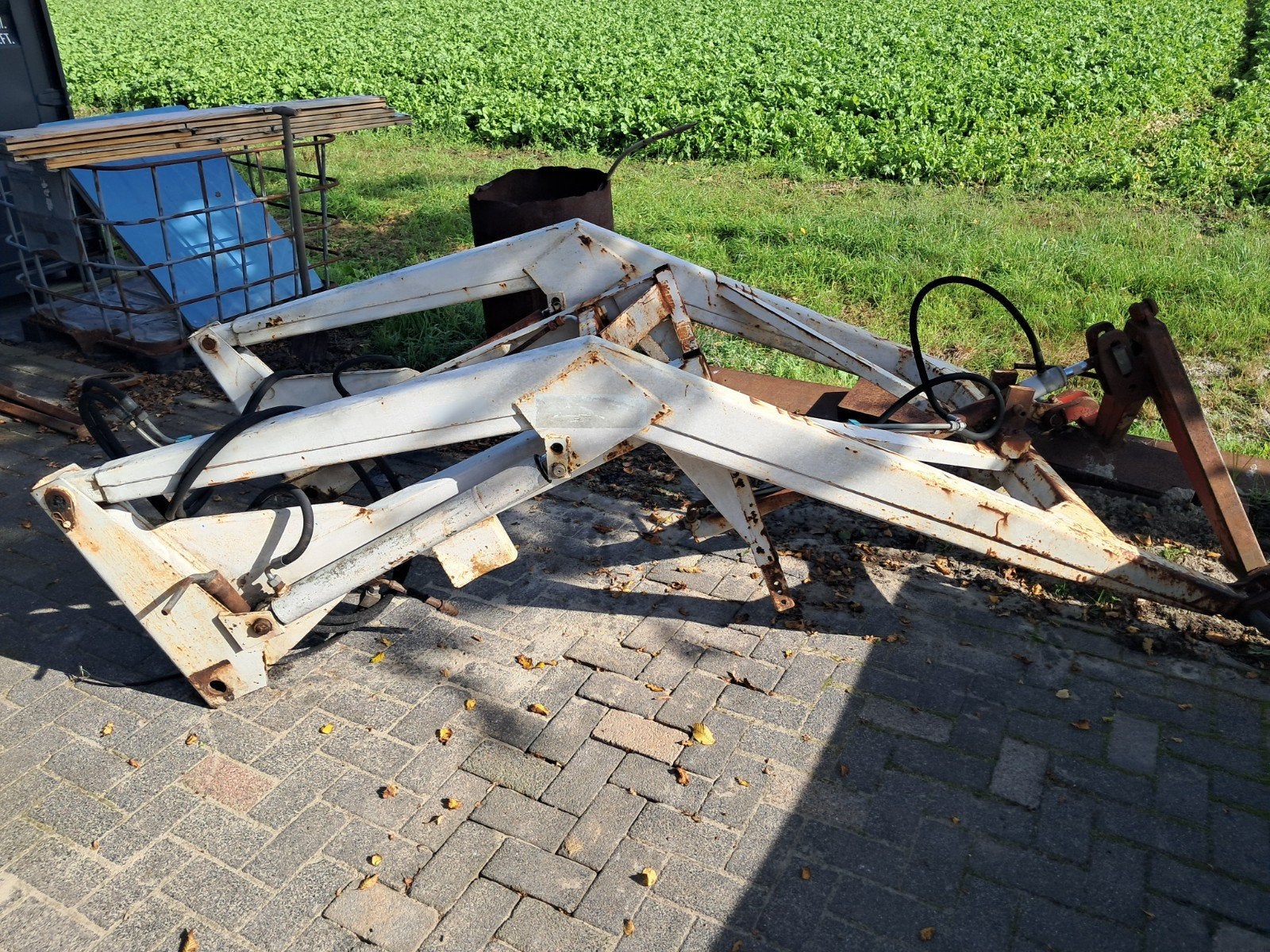 voorlader renault tractor, Ophalen, Gebruikt