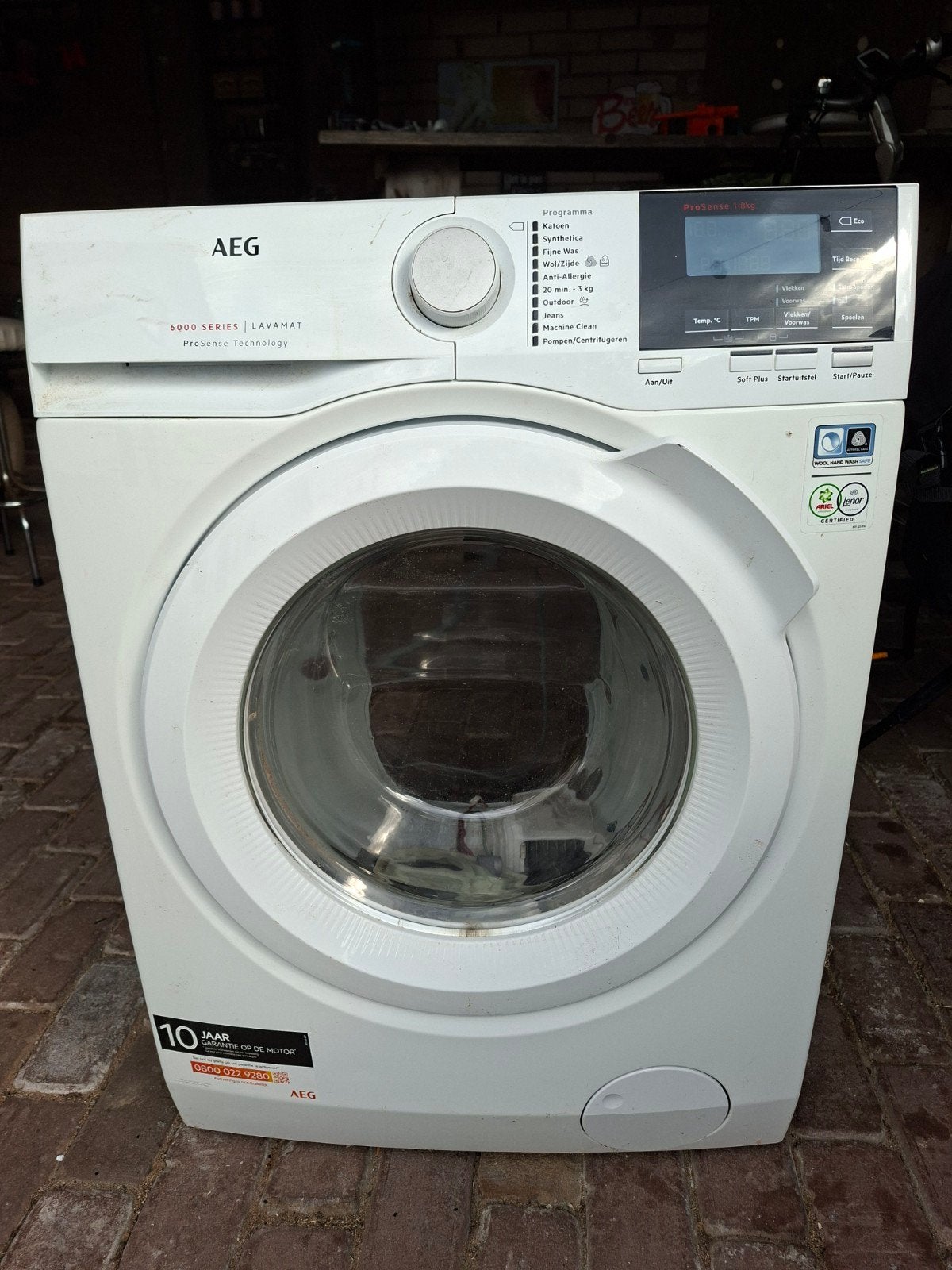aeg 6000 serie lavamat voor onderdelen, 6 tot 8 kg, Ophalen, 1200 tot 1600 toeren, 85 tot 90 cm