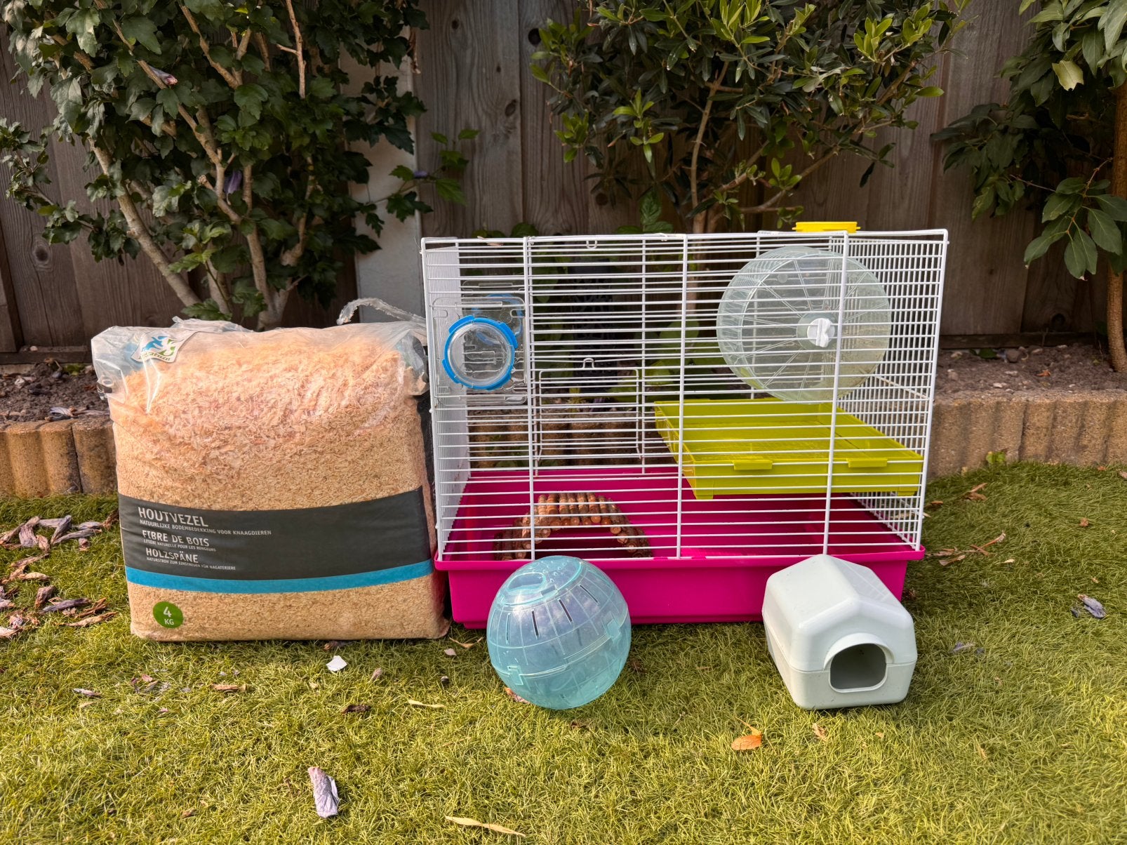 Hamster hok + accessoires, Minder dan 60 cm, Minder dan 75 cm, Ophalen of Verzenden, Zo goed als nieuw