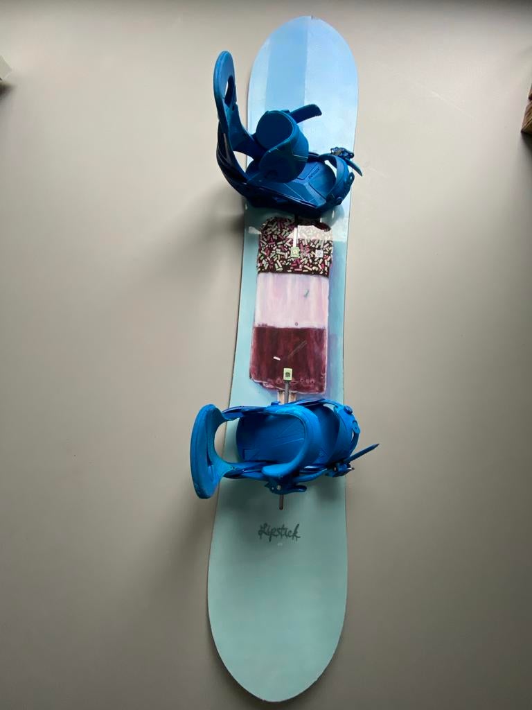 Burton Lipstick snowboard incl Burton Lexa Bindingen maat M, Ophalen of Verzenden, Zo goed als nieuw, Board