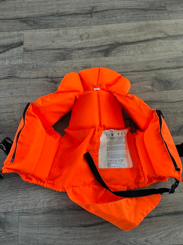 Baby zwemvest / reddingsvest - oranje, Watersport en Boten, Ophalen, Zo goed als nieuw, Overige typen