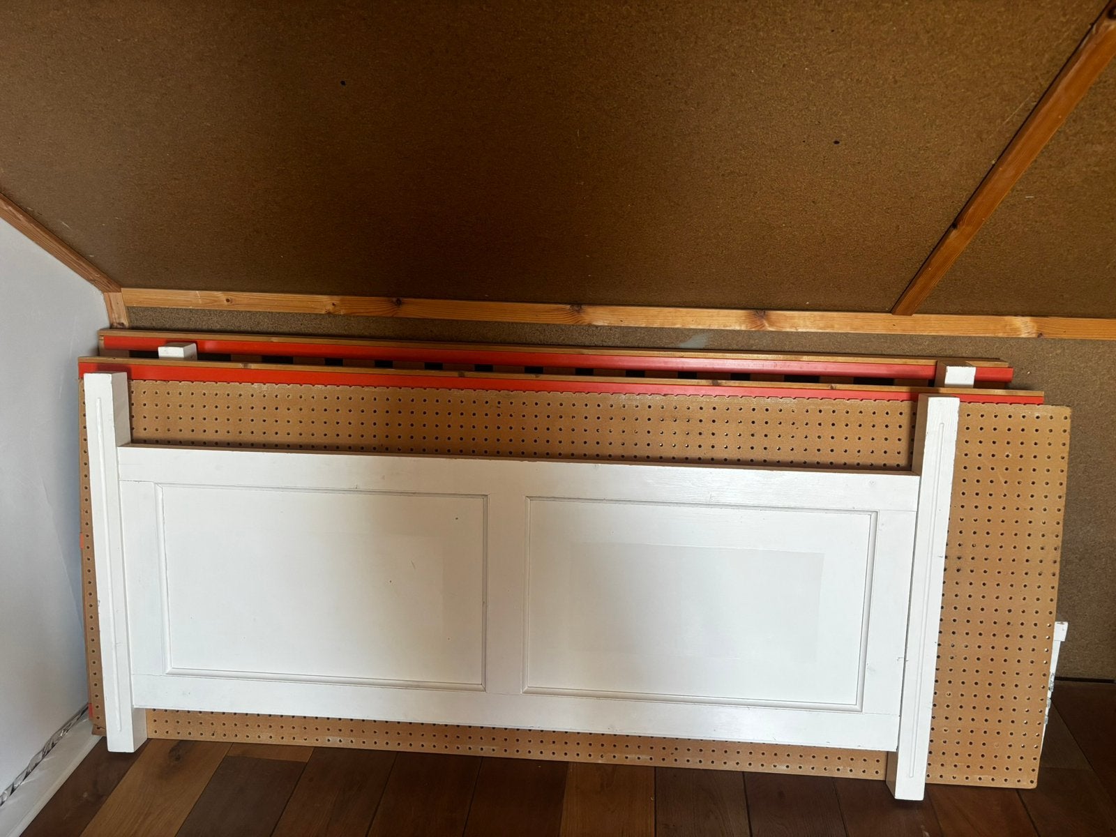 2 persoons bed + dubbele lattenbodem. 160 x 200, Ophalen, Tweepersoons, Zo goed als nieuw, 160 cm