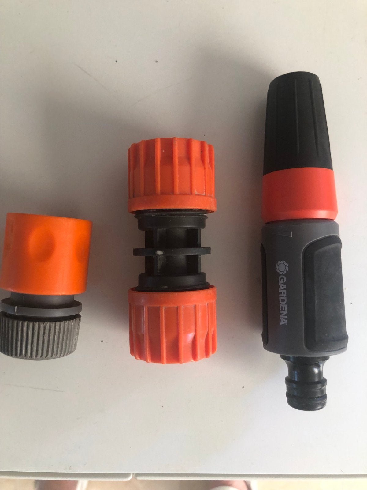Gardena Sproeier Set met koppelingen, Ophalen of Verzenden, Zo goed als nieuw, Tuinslangkoppeling