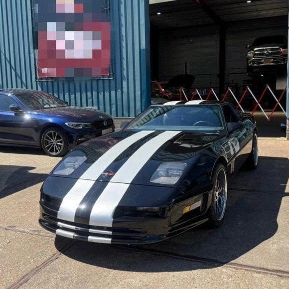 Chevrolet Corvette C4 K6 Convertible oldtimer nieuwe apk, Auto's, Automaat, Leder en Stof, Zwart, Corvette