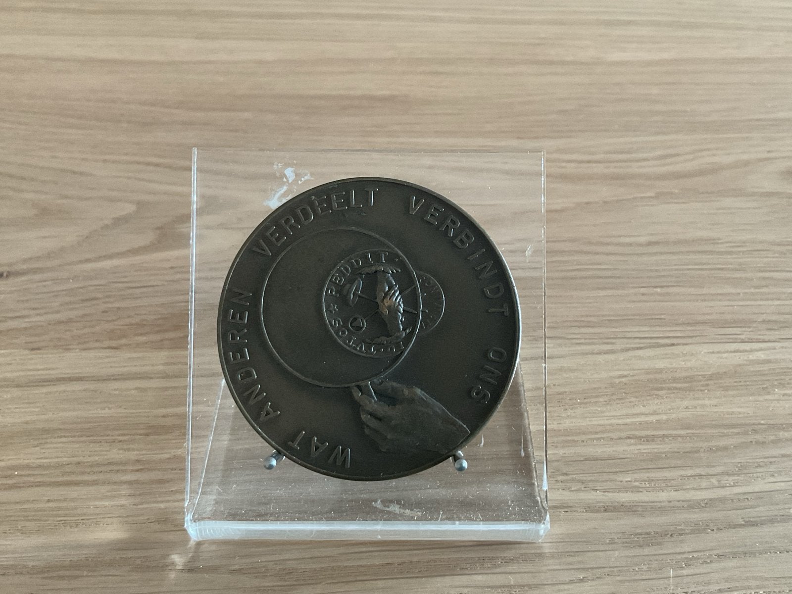 Numismatische Kring Groningen Penning 1951-1976, Ophalen of Verzenden, Brons, Nederland