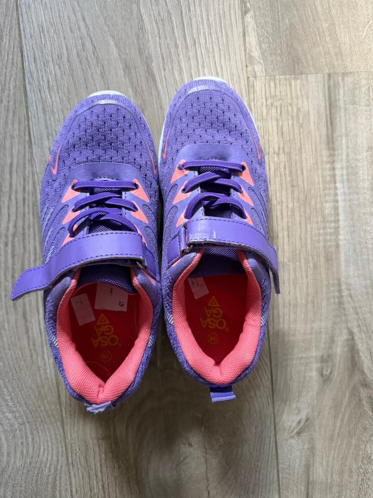 Paarse sportschoenen voor kinderen, maat 34, Ophalen, Gebruikt, Jongen of Meisje, Sportschoenen