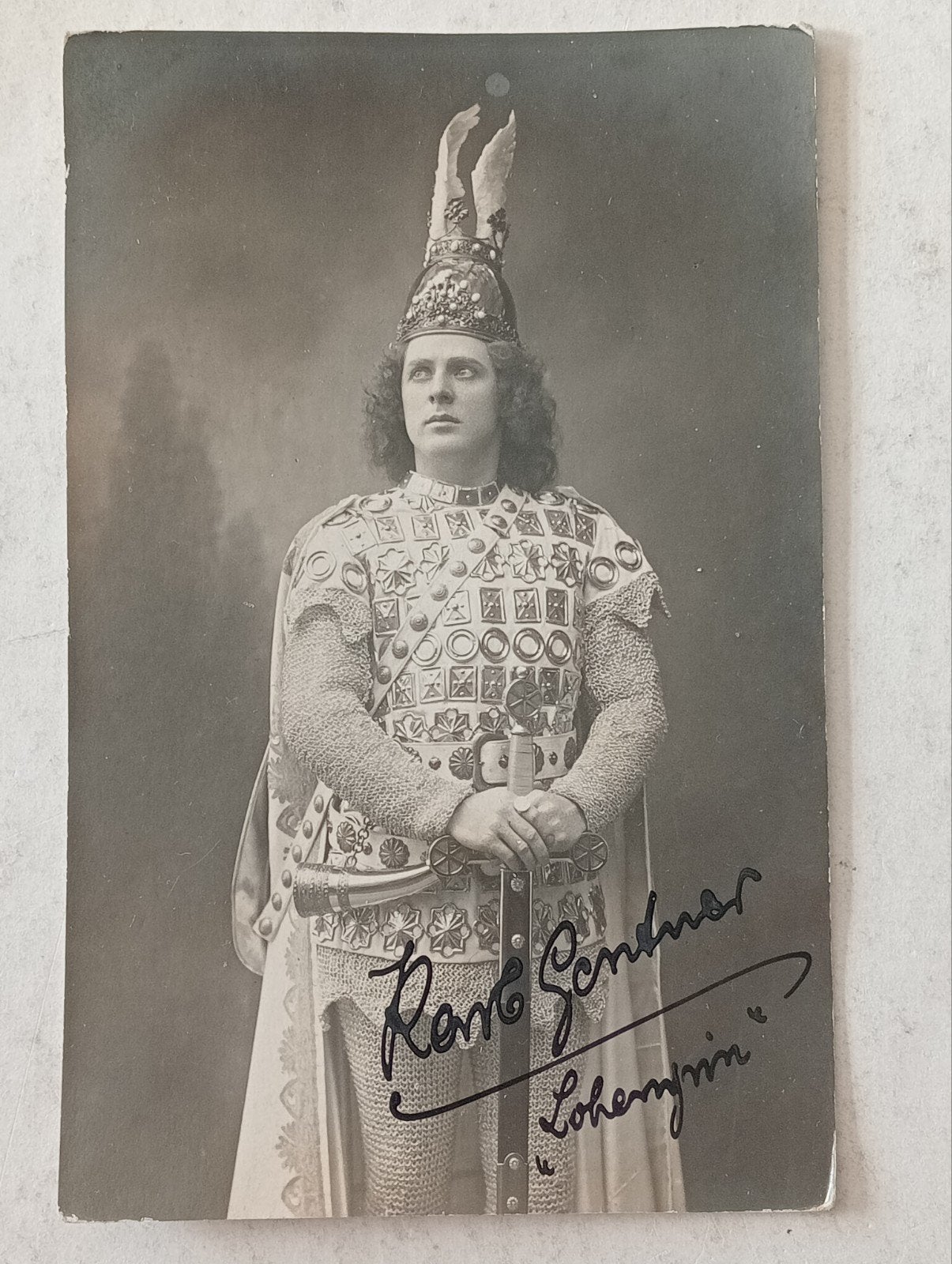 Operazanger Lohengrin Richard Wagner Gesigneerd, Ophalen of Verzenden, Voor 1940, Zo goed als nieuw