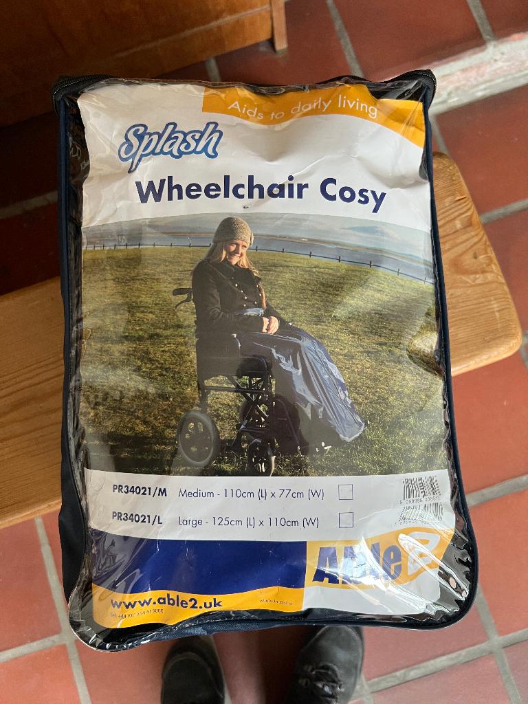 Splash Wheelchair Cosy 1 keer gebruikt, Ophalen of Verzenden, Nieuw, Duwrolstoel