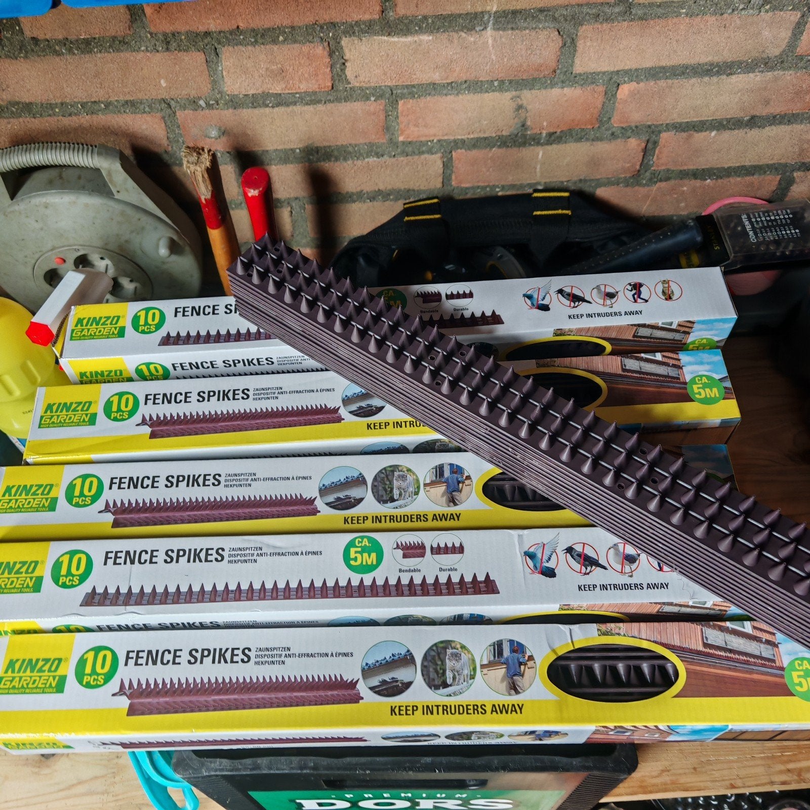 schutting punten, Ophalen, Nieuw, Kunststof, 6 meter of meer