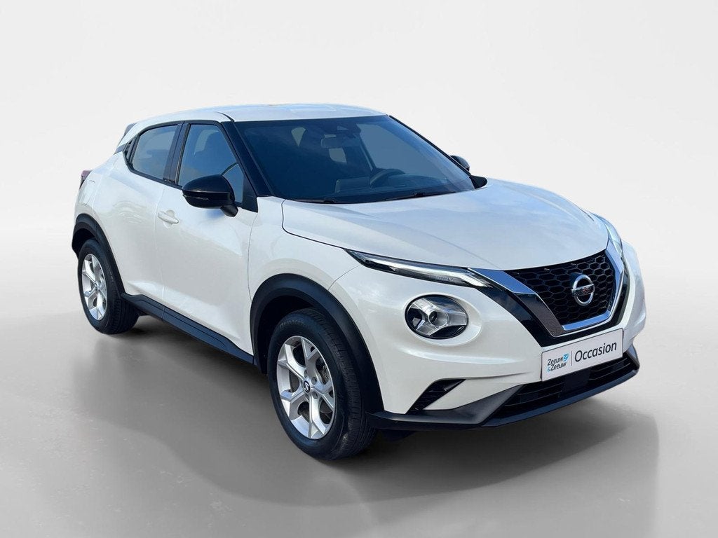 Nissan Juke 1.0 DIG-T Business Edition Automaat*Navi+Camera*, Auto's, Nissan, Stof, Euro 6, Wit, Bedrijf