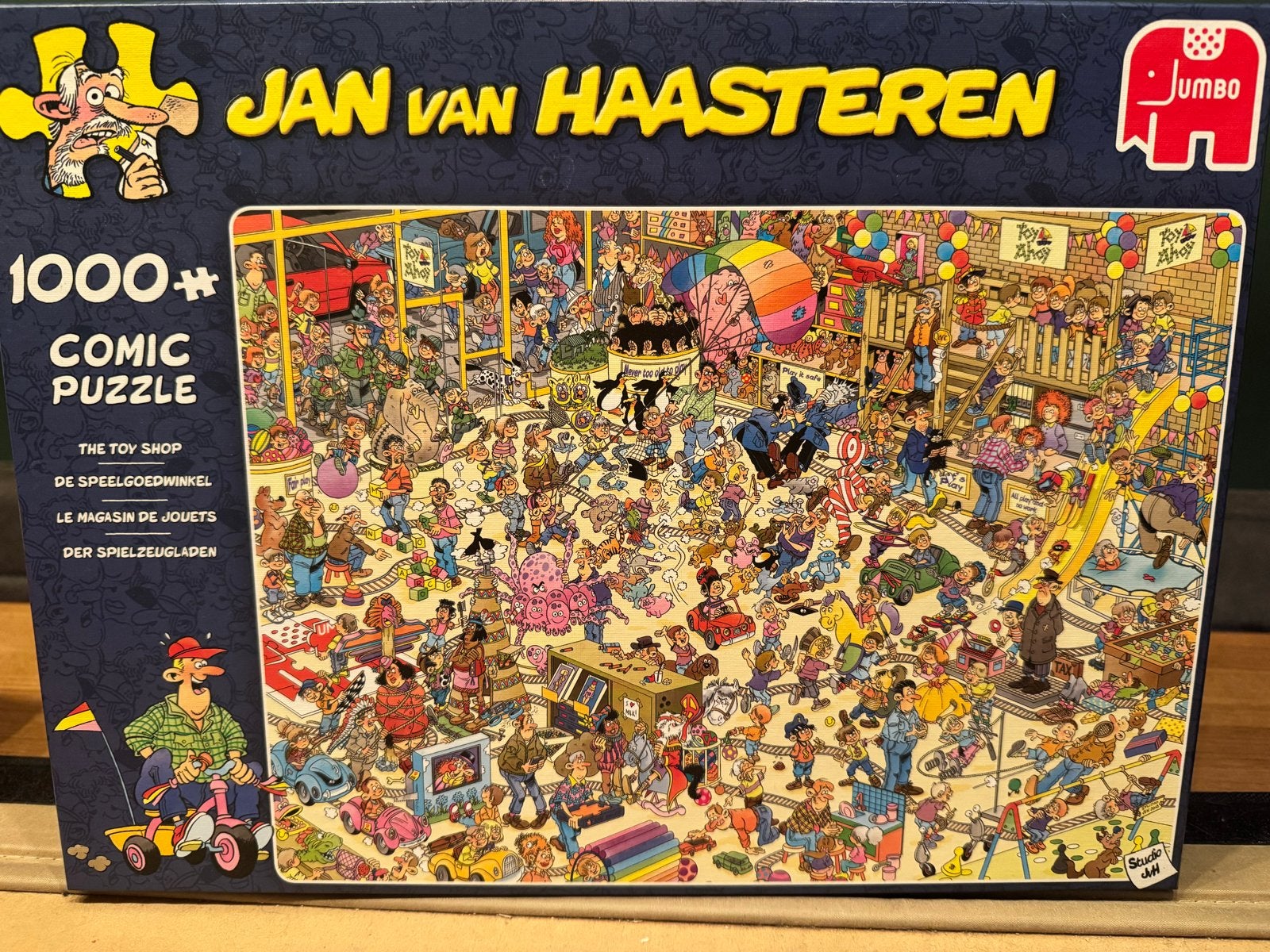 Jan van Haasteren De Speelgoedwinkel 1000 stukjes, Ophalen of Verzenden, 500 t/m 1500 stukjes, Zo goed als nieuw, Legpuzzel
