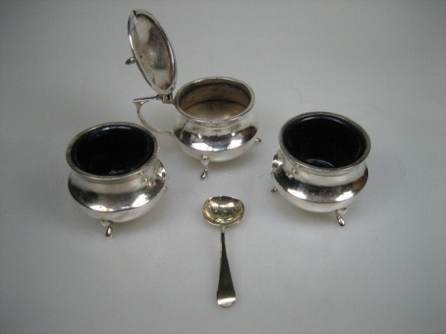Antiek Zilveren Peper Zout stel ca. 1920, Antiek en Kunst, Verzenden, Zilver