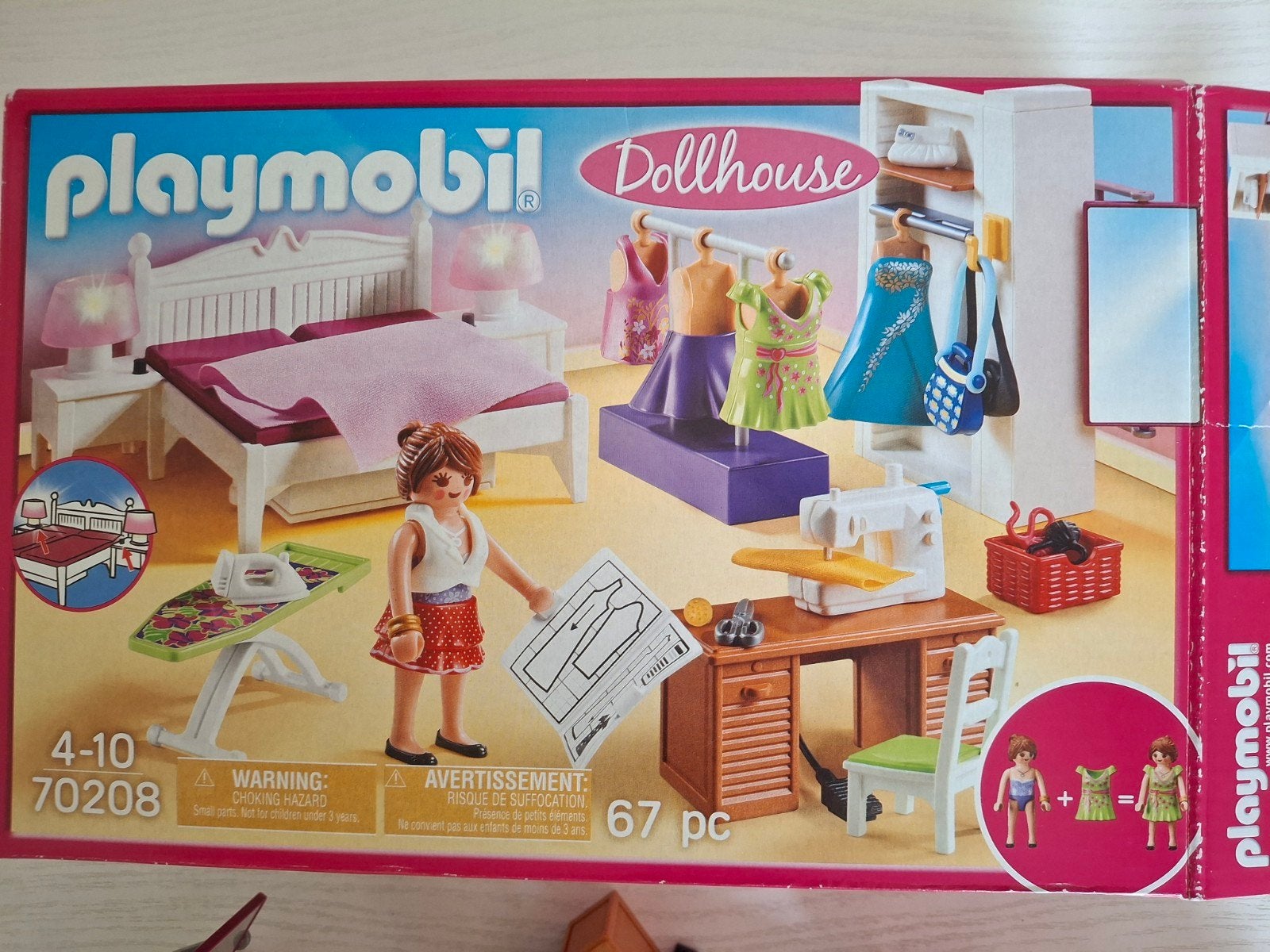 Playmobil Dollhouse 70208 Slaapkamer met mode ontwerphoek, Kinderen en Baby's, Speelgoed | Playmobil, Complete set, Overige typen