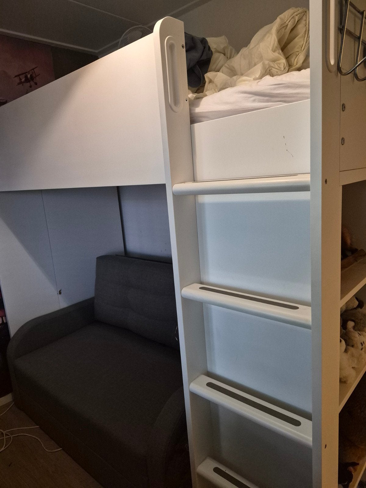 Nette hoogslaper van ikea  evt met bureau, Gebruikt, Eenpersoons, Ophalen of Verzenden, 90 cm