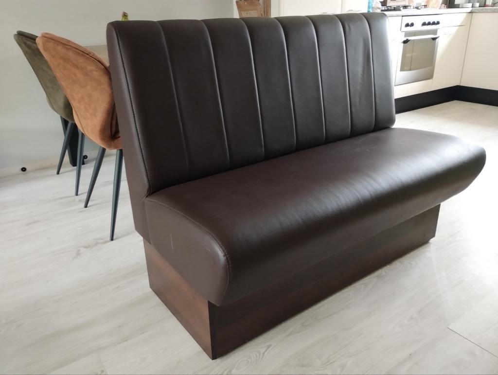 Horeca bankje, Huis en Inrichting, Ophalen, Gebruikt, Minder dan 75 cm, Tweepersoons