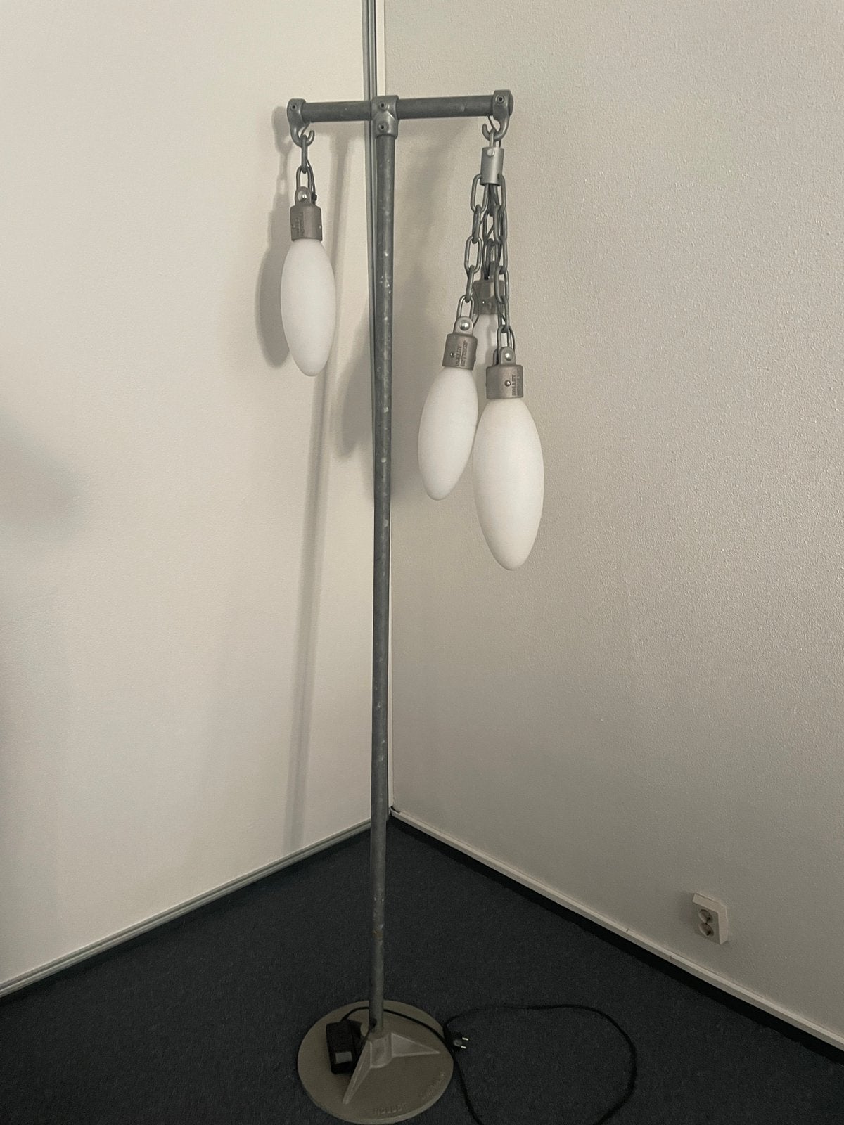 Nollet ontwerp design lamp, Gebruikt, Design, Ophalen of Verzenden, Glas