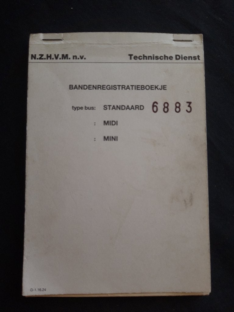 NZH / NZHVM – bus 6883 blok Technische Dienst, Ophalen of Verzenden, Zo goed als nieuw, Bus of Metro, Overige typen