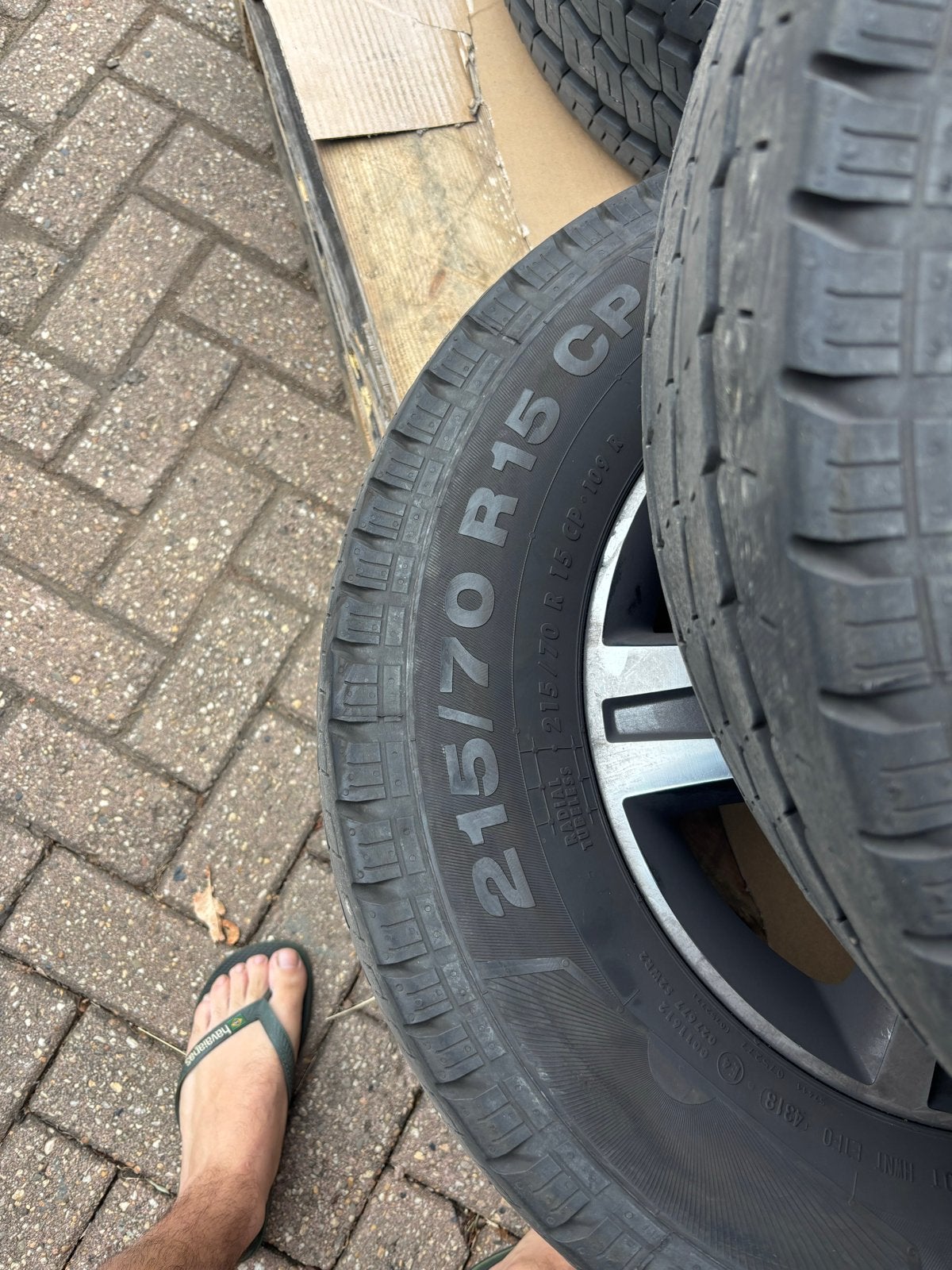 Continental Vancamper banden op Borbet velgen 215/70 R15 CP, Ophalen, 15 inch, Banden en Velgen, Zomerbanden