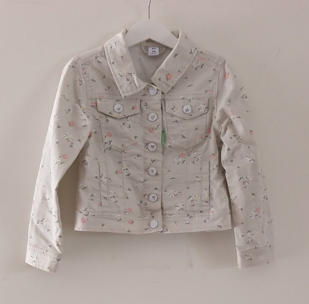 kinder spijkerjack voor meisjes, maat 116, Kinderen en Baby's, Kinderkleding | Maat 116, Meisje, Ophalen of Verzenden, Zo goed als nieuw