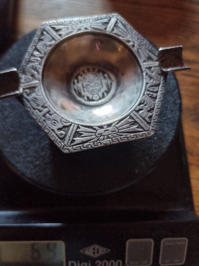 900 zilver Asbak, Antiek en Kunst, Antiek | Goud en Zilver, Ophalen of Verzenden, Zilver