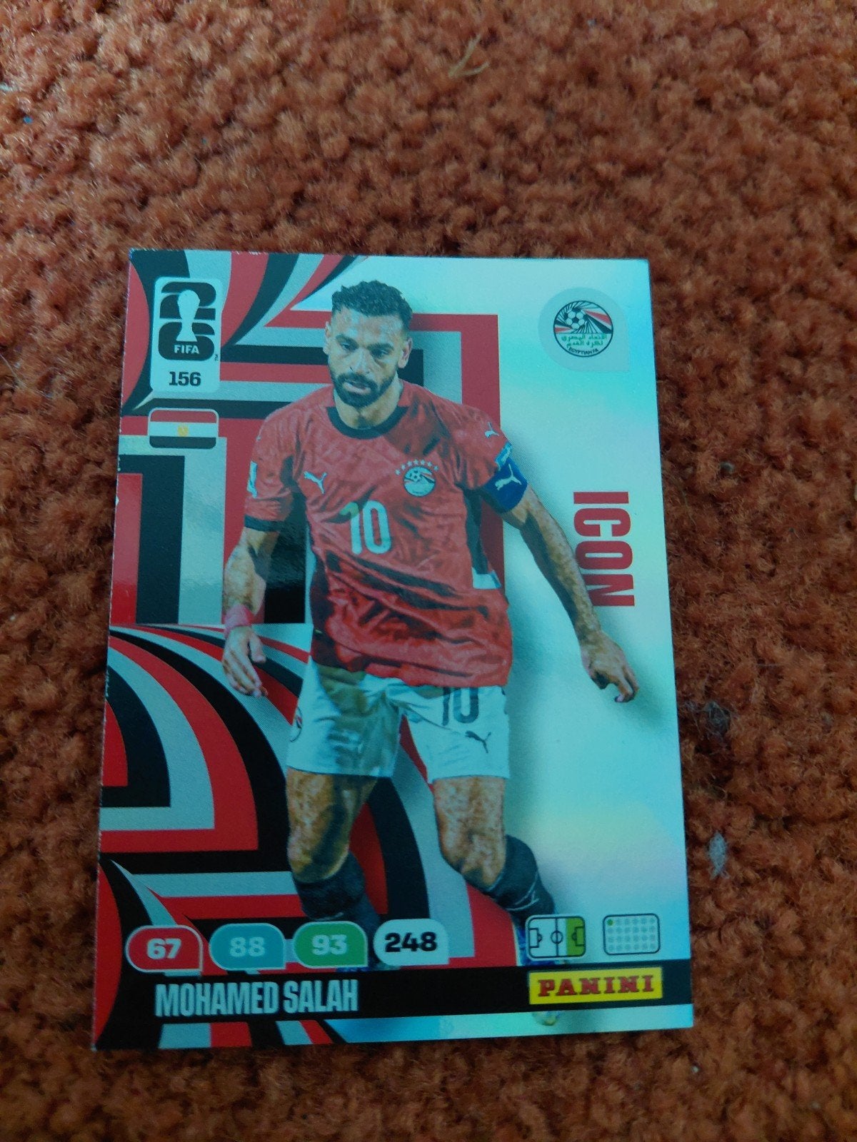 Panini AdrenalynFIFA World Cup 2026 Mohamed Salah Icon kaart, Ophalen, Zo goed als nieuw, Buitenlandse clubs, Spelerskaart