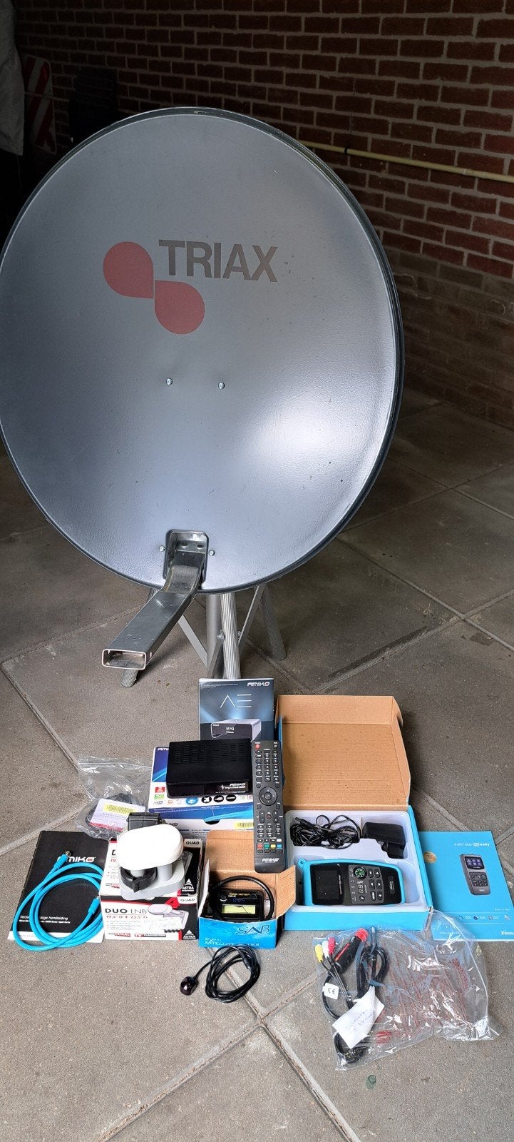 schotelantenne, Ophalen