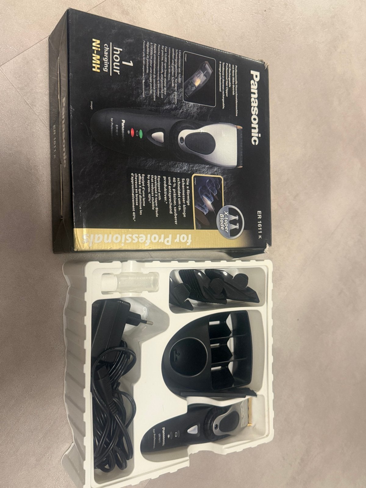 Panasonic ER1611 Professionele Tondeuse/Haartrimmer, Ophalen of Verzenden, Gebruikt, Overige typen