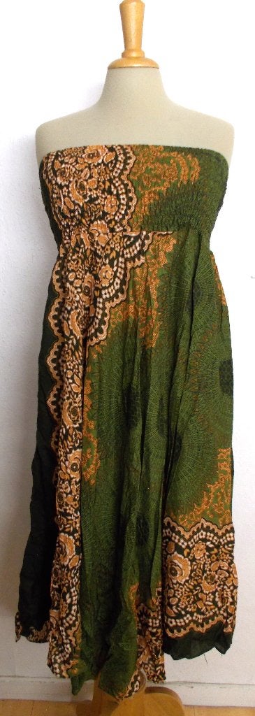 Ibiza/hippie 100% katoen zowel jurk als rok te dragen! S/38, Kleding | Dames, Maat 38/40 (M), Verzenden, Zo goed als nieuw, Knielengte