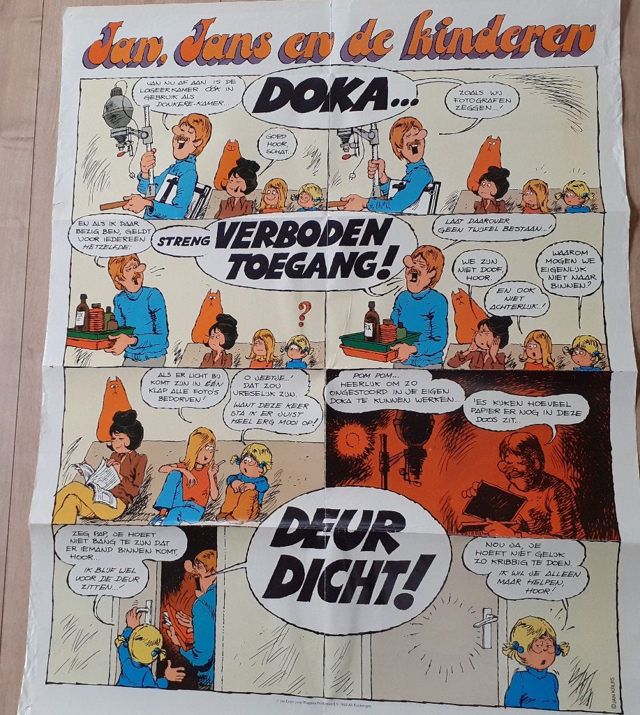 Jan, Jans en de Kinderen poster “Doka”, Eén stripboek, Ophalen of Verzenden, Zo goed als nieuw, Jan Kruis