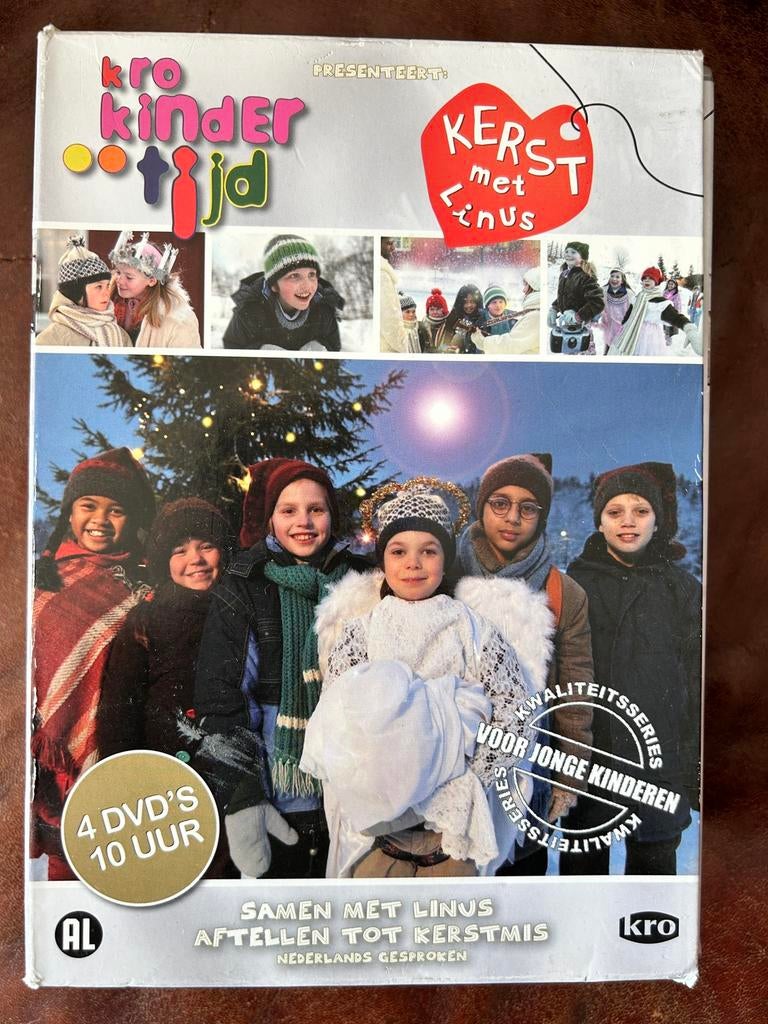 KRO Kindertijd – Kerst met Linus (4 DVD box, 10 uur), Alle leeftijden, Ophalen of Verzenden, Zo goed als nieuw, Boxset