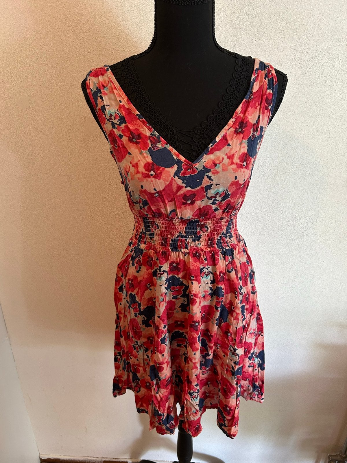 Only zomerjurkje met bloemenprint maat 36, Ophalen, Meerkleurig, Maat 36 (S), Gedragen