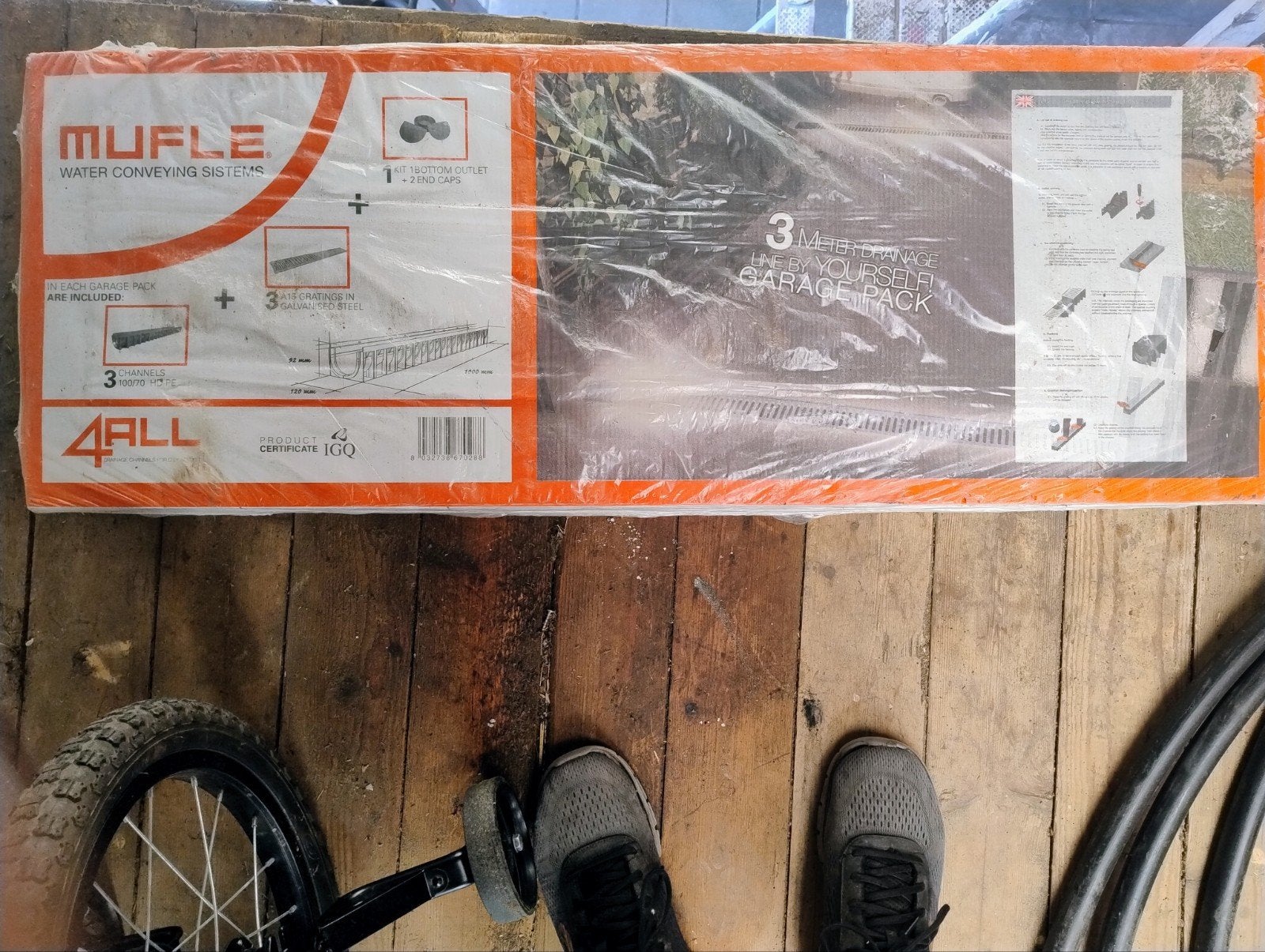 Mufle Waterafvoersysteem Garage Pack 3 meter, Ophalen of Verzenden