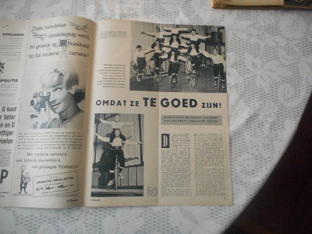 Millingen. Kunstwielrijdersvereniging Juliana. 1960., Ophalen of Verzenden, 1940 tot 1960, Nederland, Knipsel(s)